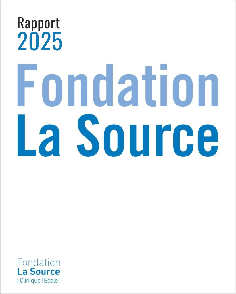 Couverture rapport annuel de la fondation la source 2025